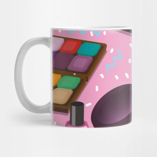 80s make up pattern Mug